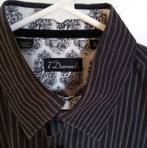 7 Diamonds black shirt S
